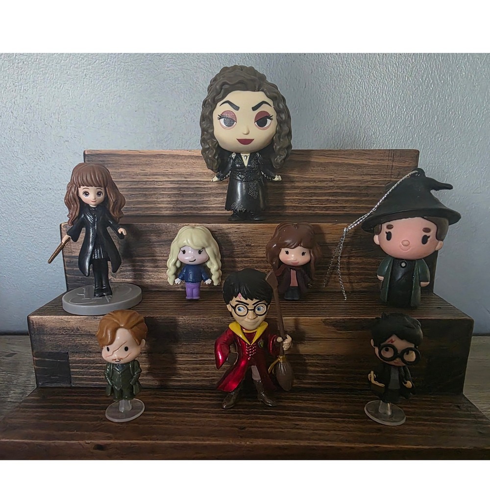 Harry Potter Wizarding World Mini Figure Lot Bellatrix Hermione Luna 8pc Set - Picture 2 of 2
